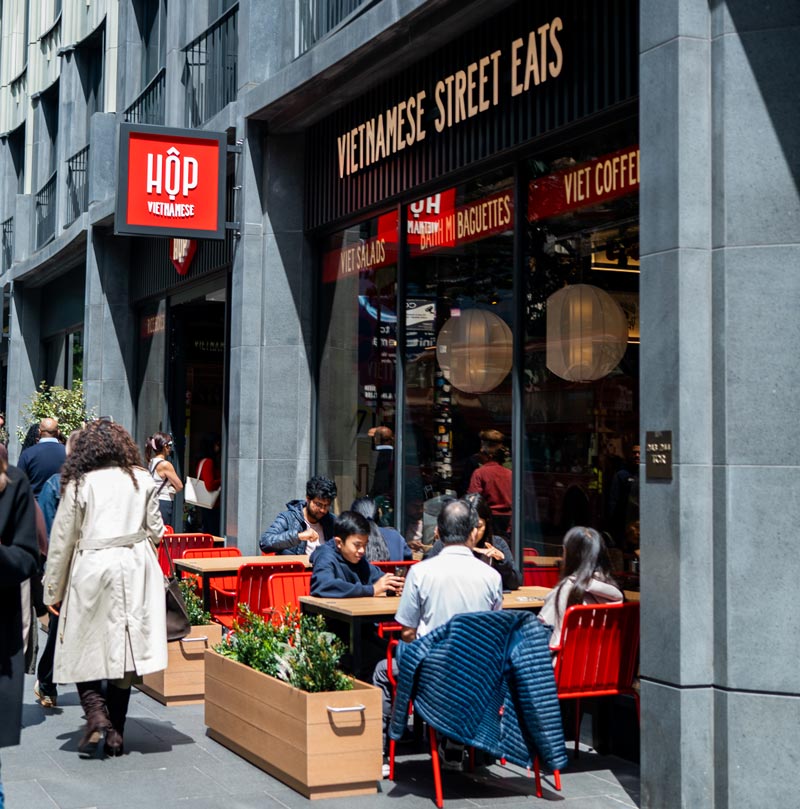 Exterior of HOP Tottenham Court Road location.